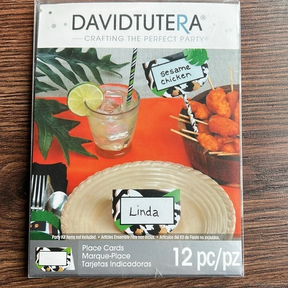 NWT David Tutera Animal Print Place Cards
